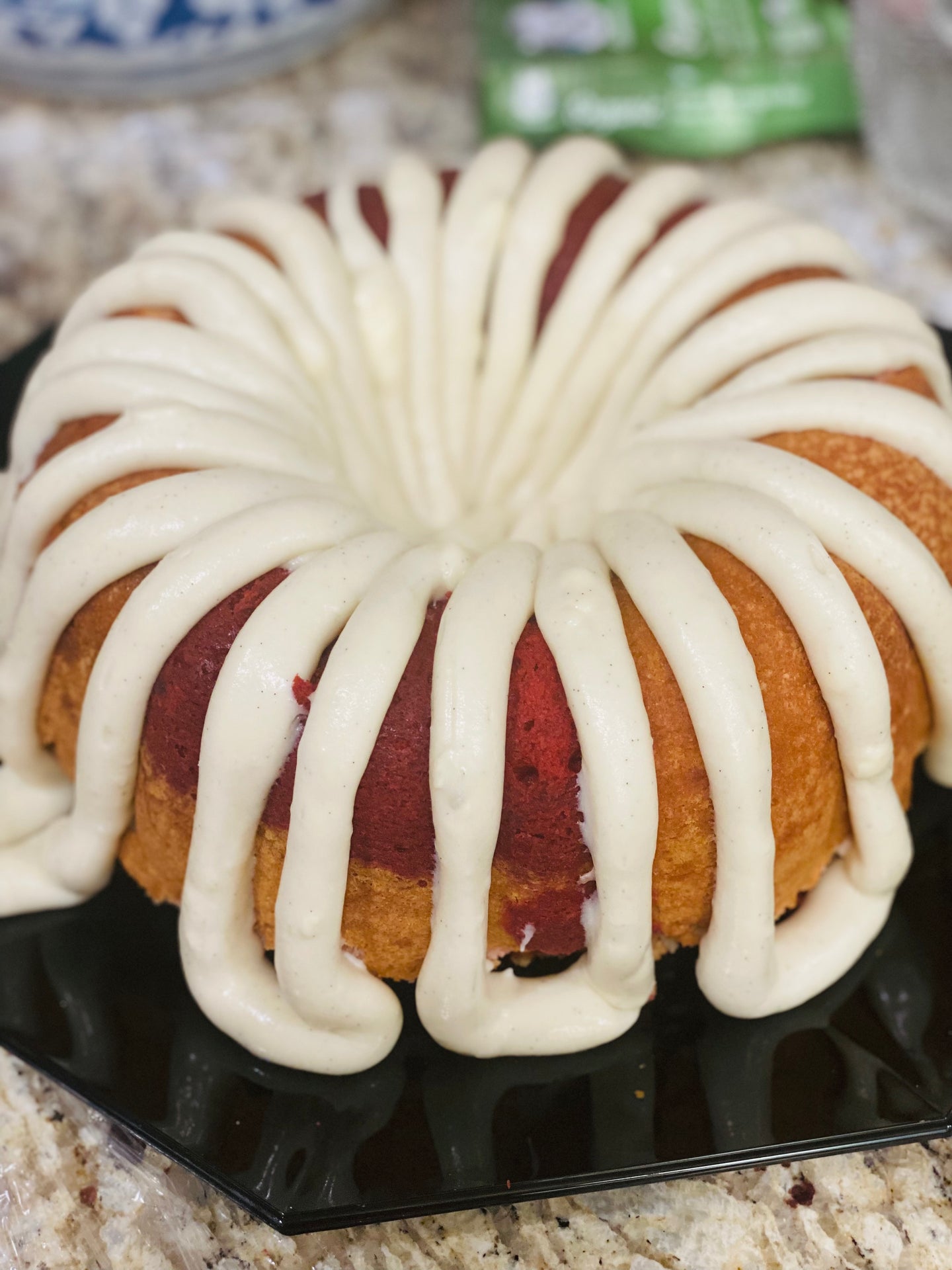 Red Velvet Swirly pound cake